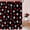 Black Red White, variant on Valentine''s Paw Print Heart Shower Curtain Black Dog Animal Paw Print Love Funny Cute Romantic Modern Bathroom Curtain with Hooks,35x70Inch