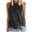 Black, variant on ibuvkizy Women's Sleeveless Summer Casual Tops Round Neck Solid Sleeveless Vest Tops