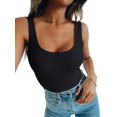 thumbnail image 4 of Body REORIA 2025 para mujer, cuello redondo, sin mangas, negro, 4 of 6