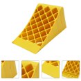 thumbnail image 1 of OULII Practical Wheel Chock PE Yellow 1Pack for Car Owners Prevent Slipping, 1 of 8