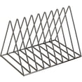 thumbnail image 1 of yeacher Metal Record Stand - Record Storage | Triangle Display Stand for 60 Records | LP Storage Case Newspaper Rack | Vinyl Record Holder for Office, CD, Magazine（Black）, 1 of 7