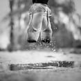 thumbnail image 2 of Ashton-Jones, Howard 12x12 Gold Ornate Wood Framed with Double Matting Museum Art Print Titled - The Day We Went Jumping In Puddles, 2 of 4