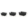thumbnail image 4 of Whitmor Rattique® Storage Tote Baskets - Set of 3 - Black, 4 of 8