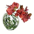 thumbnail image 1 of Vickerman FX190501 9.8 in. Purple Orchid In Glass Pot, 1 of 1