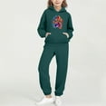 thumbnail image 1 of Cowsor Little Girls Outfits 2 Piece Toddler Long Sleeve Sweatshirt Leggings Pants Clothing Set, 1 of 6