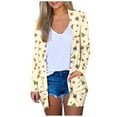 thumbnail image 2 of Puntoco Moda para mujer Abrigo con estampado navideño Cárdigan de manga larga con bolsillo Blusa informal suelta tops Liquidación Puntoco Puntoco-2251, 2 of 7