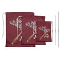 thumbnail image 3 of Darling Souvenir Brown Text,Branches & Bird Christmas Party Supplies Favor Bags&nbsp;Jewelry&nbsp;Pouches 15 Pieces, 3 of 5