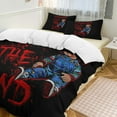 thumbnail image 6 of Chucky Horror Movie 3 Pcs Bed Sheets Set Breathable Duvet Cover with 2 Pillow Sham Soft All Seasons Bedding Set 86"x70", 6 of 8