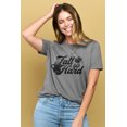 thumbnail image 2 of Fall So Hard Women's Fashion Relaxed T-Shirt Tee Heather Gray Medium, 2 of 3