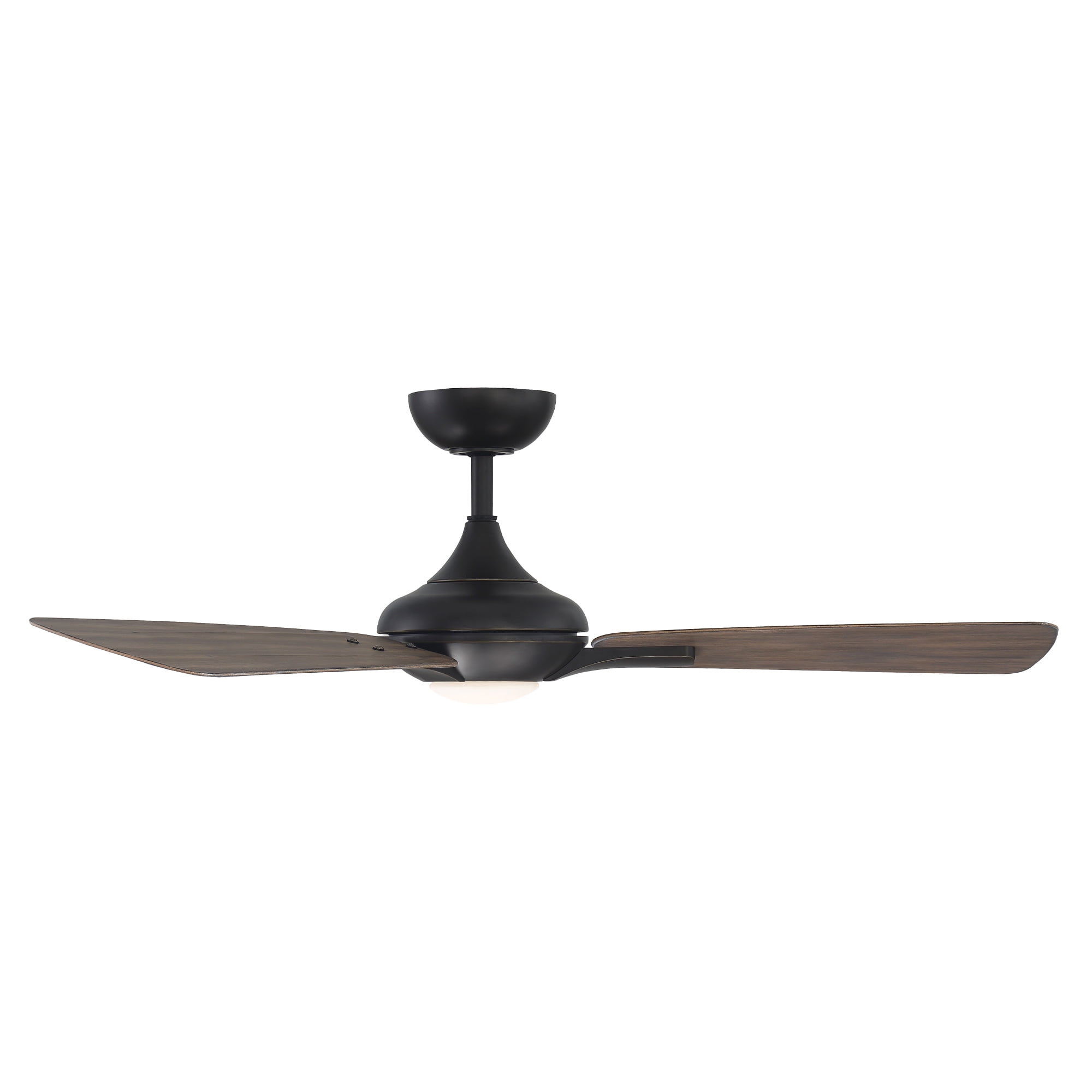 Mykonos Indoor and Outdoor 3-Blade Smart Ceiling Fan 52in Oil Rubbed Bronze Barn Wood with 3000K LED Light Kit and Remote Control