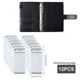 thumbnail image 4 of Budget Binder with 8 Zipper Pouch 12 Budget Sheets Leather Pocket Budget Planner Organizer for Money Saving Personal PVC Cash Envelopes Wallet Finances Organizer, 4 of 6