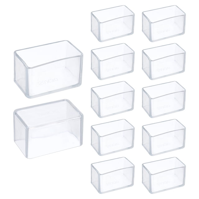 Uxcell 12Pcs Protectores de Piso para Patas de Silla de Silicona 1.2 x 2" para Suelos de Madera Dura