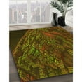 thumbnail image 3 of Ahgly Company Machine Washable Indoor Rectangle Transitional Dark Yellow Green Area Rugs, 7' x 10', 3 of 7