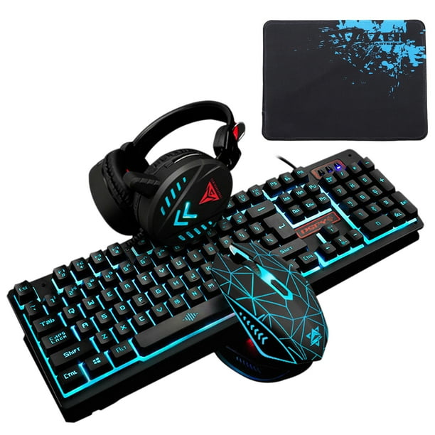 Blackweb Gaming Starter Kit With Keyboard Mouse Mousepad And Headset