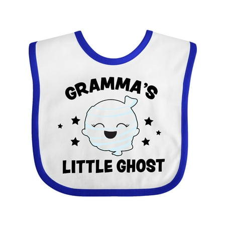 

Inktastic Cute Gramma s Little Ghost with Stars Gift Baby Girl Bib