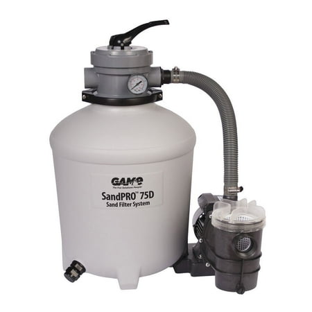 GAME SandPRO 75D 3/4 HP Above Ground Pool Sand Filter Pump Filter System