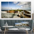 thumbnail image 1 of Cloudy Illa Pancha Lighthouse - Seashore Photo Canvas Print, 1 of 3