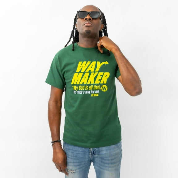 DemRoc Way Maker Forest Green Graphic T-Shirt(SMALL-XXL)
