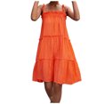 thumbnail image 1 of Vestido de tirantes de verano para mujer Vestido casual sólido sin mangas Fridja  hj2134, 1 of 6
