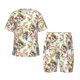 thumbnail image 1 of Fotbe Birds And Flowers Pijama Estampada de 2 Piezas para Niños – Ropa de Dormir de Manga Corta Cómoda para Niños y Niñas, Camiseta y Shorts de Algodón-Small, 1 of 6