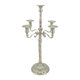 thumbnail image 4 of Candelabro de 5 brazos, candelabro de Metal, centros de mesa, candelabro de estilo europeo tradicional para sala de estar, resistente Plateado 23x63cm, 4 of 9