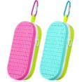 thumbnail image 1 of 2 Pcs Swim Goggle Case for Swimming with Hole Zipper Clip Silicone Protective Cases for Goggle Gift, 1 of 5