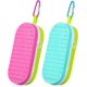 thumbnail image 1 of 2 Pcs Swim Goggle Case for Swimming with Hole Zipper Clip Silicone Protective Cases for Goggle Gift, 1 of 5