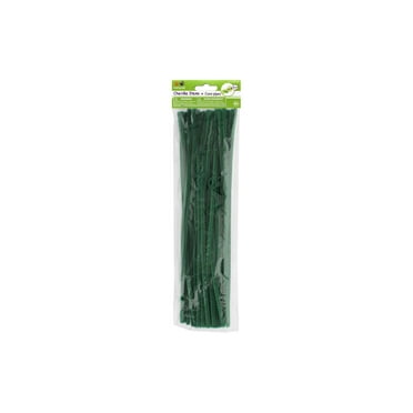 Multicraft Chenille Stem 6mmx30cm Hunt Green 40pc