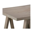 thumbnail image 2 of Solid Wood Writing Desk - 56" Retro Design - Distressed Grey Finish - Home & Office Desk, 2 of 5