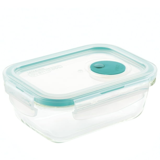 LocknLock Performance Glass Vented Food Storage Container, 13Ounce