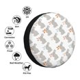 thumbnail image 4 of Yiaed Gray Rabbit Print Tire Wheel Cover, Waterproof Spare Tire Cover Fit for Jeep, Truck,Trailer, RV, SUV, Camper and Most Vehicle-17 inch, 4 of 6