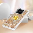 thumbnail image 5 of Funda para Xiaomi Redmi 10C con Brillo Líquido Flotante, Purpurina, Parachoques y Anillo Giratorio Soporte, 5 of 5