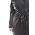 thumbnail image 4 of Vestido camisero con moño Roman Fashion /Tallas Extras, 4341 (Negro) negro 38, 4 of 5