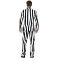 thumbnail image 3 of Humbug Suit Adult Black White Stands Out Suits Medium Male Fancy Dress Party Book Week Halloween, 3 of 6