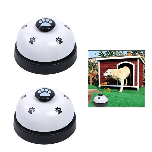 Pet Training Bells 2 Pcs Dog Bells for Potty Training and Communication Device-White