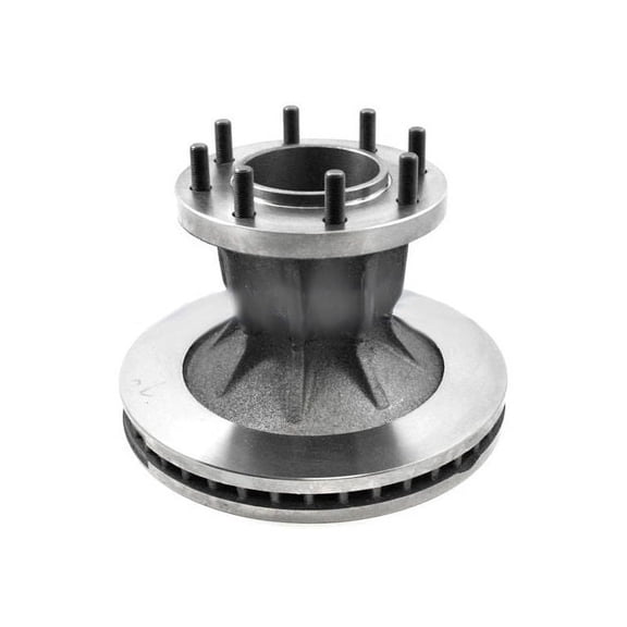 Front Brake Rotor and Hub Assembly - Vented - Compatible with 1995 - 2000 Chevy C3500 Extended Cab Pickup 1996 1997 1998 1999