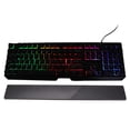 thumbnail image 1 of Clavier Filaire RVB, Clavier Rétroéclairé Coloré en Matériau ABS avec Caractères Transparents, Bonne Résilience et Repose-Poignet pour Bureau pour Maison Noir,Blanc, 1 of 7