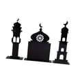 thumbnail image 4 of 3x Decoraciones acrílicas Ramadán Ornamento de escritorio plano Decoración decorativa Obra de arte 2D Eid Mubarak Decoración para mesa de comedor 15.2x5cm 13.5x10cm, 4 of 8