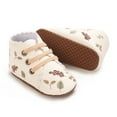 thumbnail image 5 of Baby Boys Girls Oxford Non Slip Walking Shoes Toddler Leather Embroidery Soft Sole Lace Up Sneakers, 5 of 8