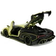 thumbnail image 4 of Lamborghini Veneno Lime Green Metallic and Matt Black "Pink Slips" Series 1/24 Diecast Model Car by Jada, 4 of 5