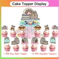 thumbnail image 4 of Pushe Cartoon Cat Party Decor Supplies Honeycomb Centerpieces Table Toppers Cake Toppers Decorations for Birthday, 4 of 5