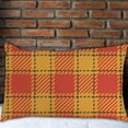 thumbnail image 6 of Pillowcases Autumn Tartan Plaid Pillow Cases Set of 2 Pillow Cover Cushion Case Rectangle Pillowcase with Hidden Zipper 16x24 Inch Home Decor, 6 of 6