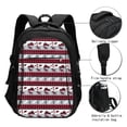thumbnail image 3 of Fotbe Buffalo Plaid Forest Mochila con Estampado y Puerto USB para Hombre y Mujer, Mochila Antirrobo, Mochila de Viaje, Mochila Escolar, Mochila Universitaria, 3 of 7