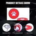 thumbnail image 4 of Yazoeia Bling Paw Car Cup Holder Coaster, 2 PCS Non-Slip Auto Cup Coasters, Shiny Crystal Rhinestone Insert Decorative Cup Mat, Universal Vehicle Interior Accessories for Most Cars (Red), 4 of 6