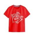 thumbnail image 1 of Felwors Girls Soft Short Sleeve Crew Neck T Shirts 6 Color Printed T Shirt, 1 of 5