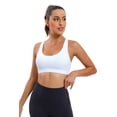 thumbnail image 2 of RUNNING GIRL Women’s Medium Support Sports Bra Crisscross Back, Removable Pads Wireless Yoga Bra, Breathable Workout Gym Top, 2 of 7