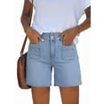 thumbnail image 2 of EMMIOL Women's High Waisted Denim Jean Shorts - Trendy Casual Jorts, 2 of 6