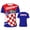 3, variant on Croatia Flag Men Sports T-shirt Women Tees jersey for Soccer Football Running Bike Tennis Fitness Fans