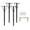 4 Black, variant on Adjustable Table Legs 19-30 Inch, Heavy Duty Steel Furniture Legs with Zero Wobble Triangular Support Plate for DIY Desk, Workbench, Office & Kitchen Island (Black, Set of 4)