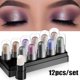 thumbnail image 2 of Juego de lápices de sombra de ojos, 12 colores, resistente al agua, de larga duración, brillo, sombra de ojos, resaltador, palo, herramientas de maquillaje qym unisex, 2 of 2